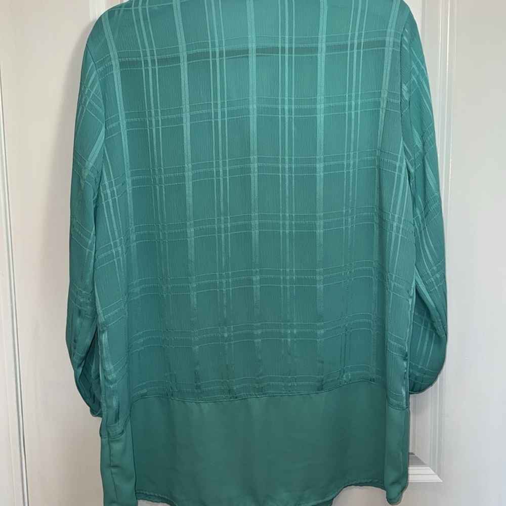 Kim Rogers Aqua Blouse - Picture 7 of 7